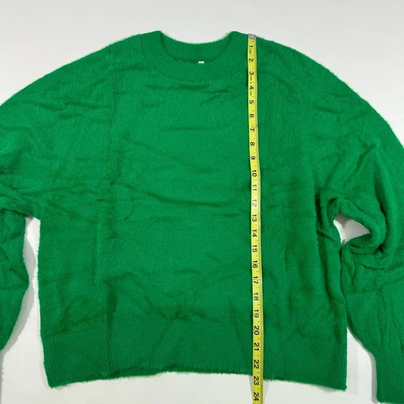 NWOT Aerie Flurry Crewneck Sweater Size XS Green - Picture 8 of 9